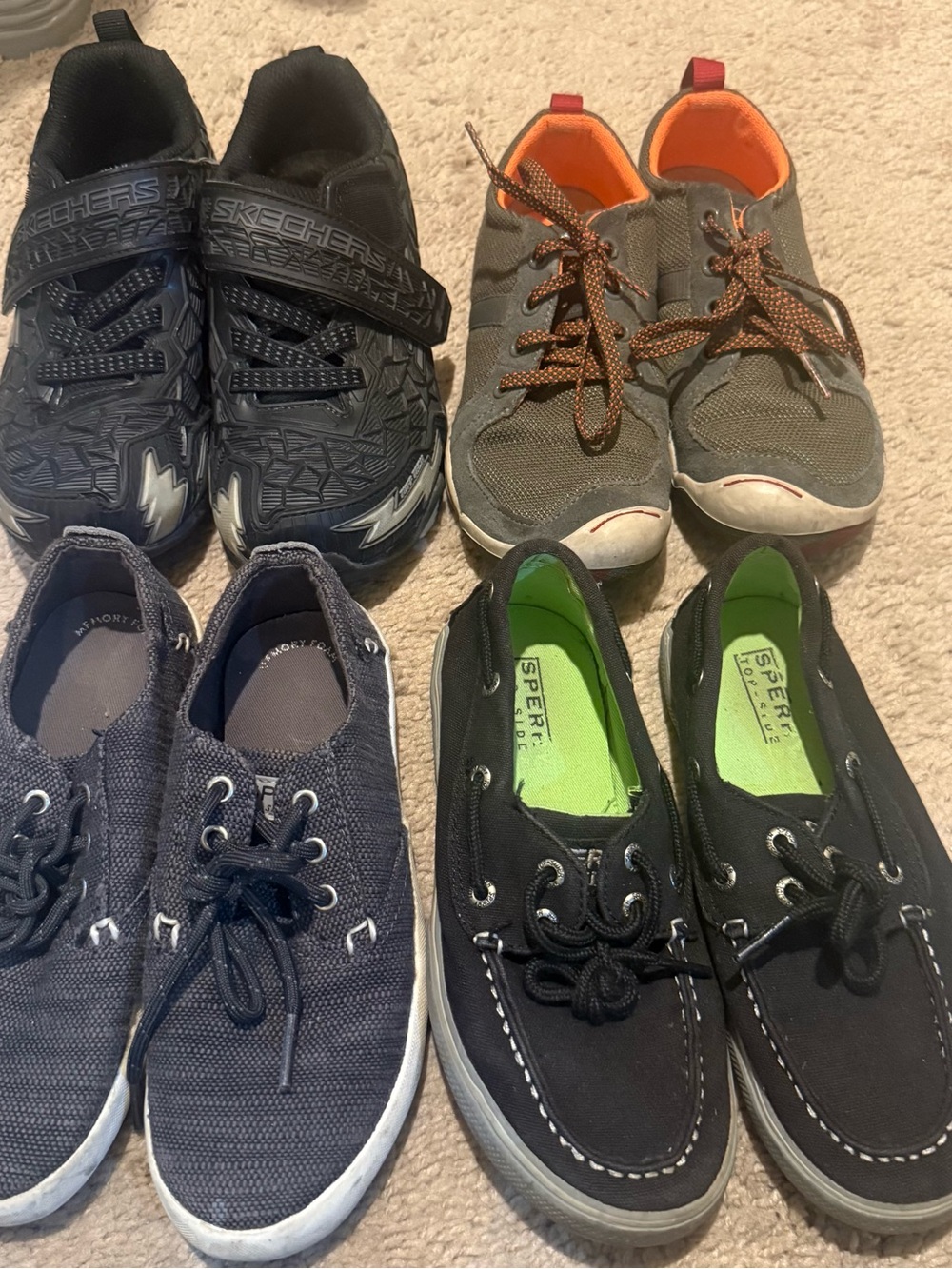 Lot of 4 pairs Boys Shoes sizes 13C/13.5C
